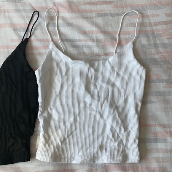 bungee cropped tank tops - Picture 3 of 5